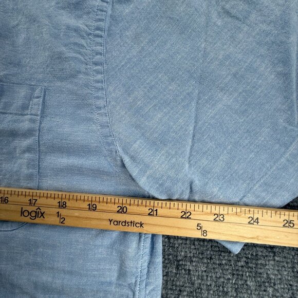 Vineyard Vines Short Sleeve Classic Fit Tucker Button-Down Medium Cotton Blue - Picture 6 of 11